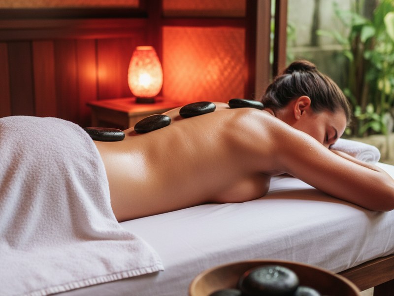 Hot Stone Massage - 60 min - Rp 350.000